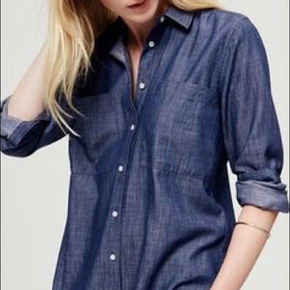 ann taylor loft softened shirt